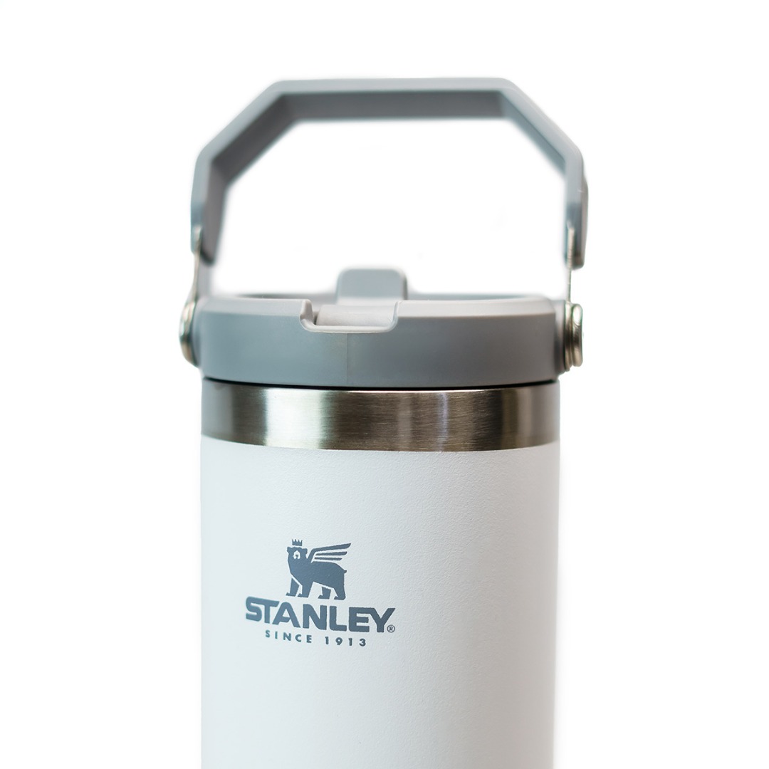 Imagem Garrafa termica Stanley Flip Straw Polar Branca 887ml